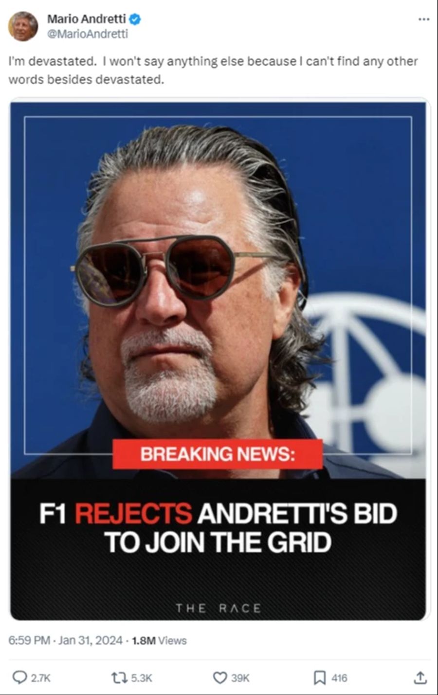 Mario Andretti Formel 1