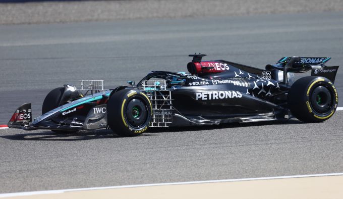 George Russell (Mercedes) beim Wintertest der Formel 1 in Bahrain. Mercedes Formel 1 Bahrain
