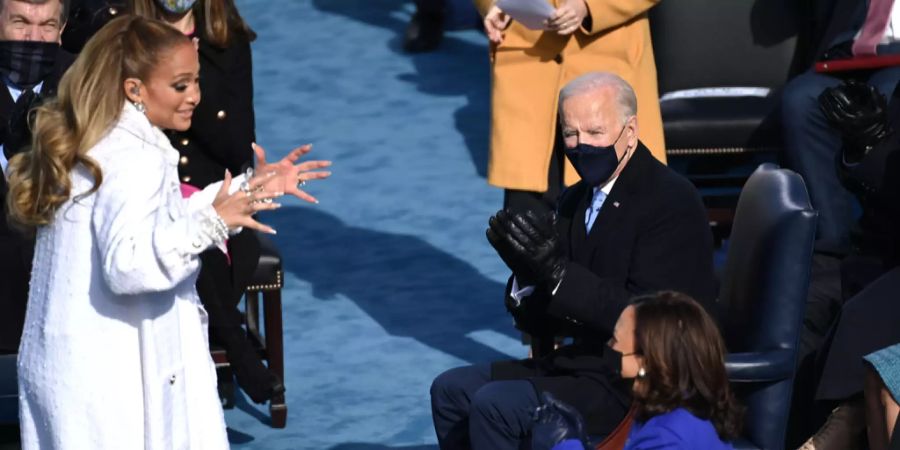 Auch Jennifer Lopez trat bei der Vereidigung von Joe Biden und Kamala Harris auf.