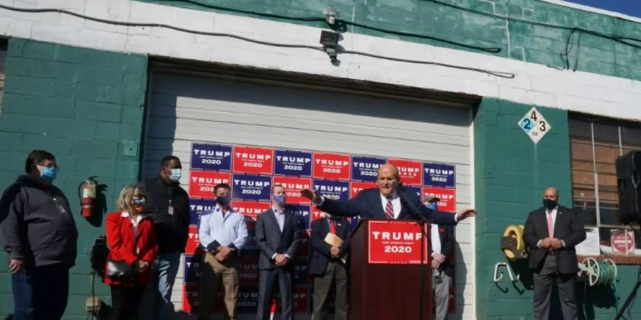 Trumps Anwalt Rudy Giuliani in Philadelphia
