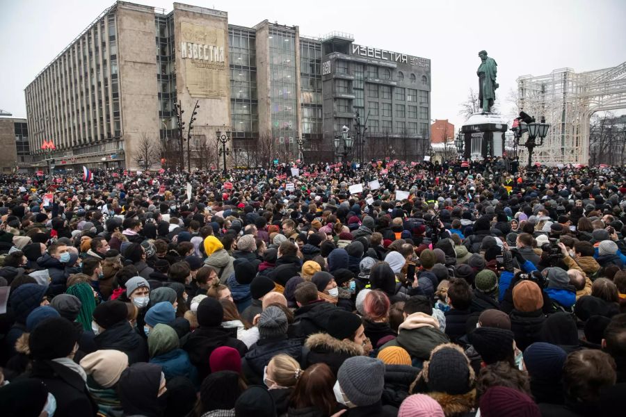 Nawalny-Protest in Moskau