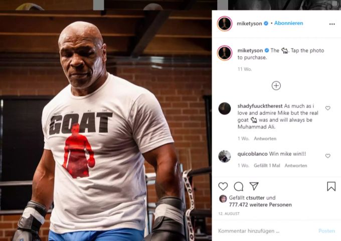 Mike Tyson befindet sich – nach eigenen Angaben – in absoluter Topform. mike tyson