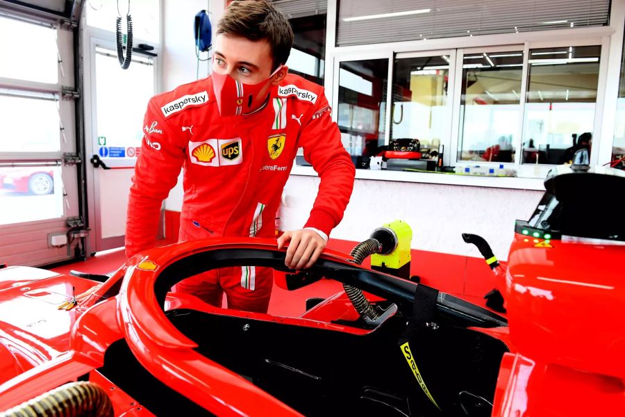 Marcus Armstrong bei Testfahrten für Ferrari in Fiorano.