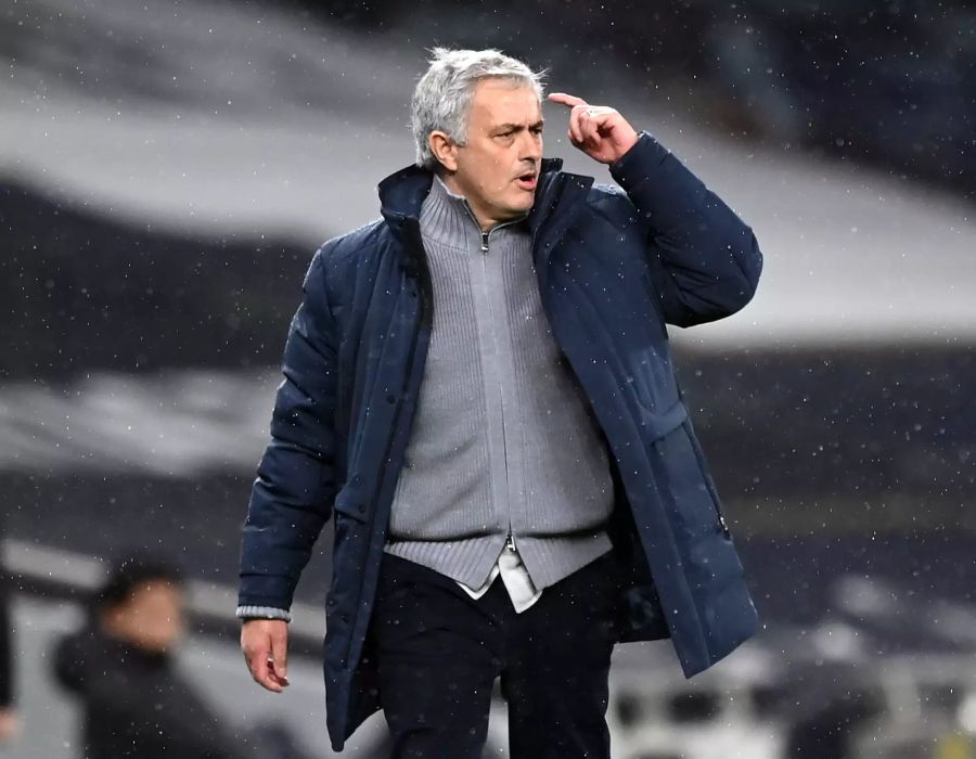 Spurs-Trainer José Mourinho ist mit dem Auftritt seiner Mannschaft nicht zufrieden.