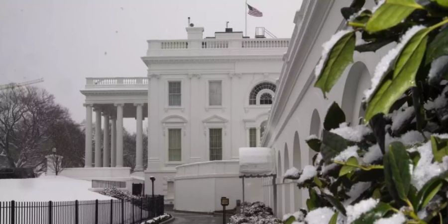 Blick auf das Weisse Haus in Washington. Foto: Evan Vucci/AP/dpa/Symbolbild/Archiv