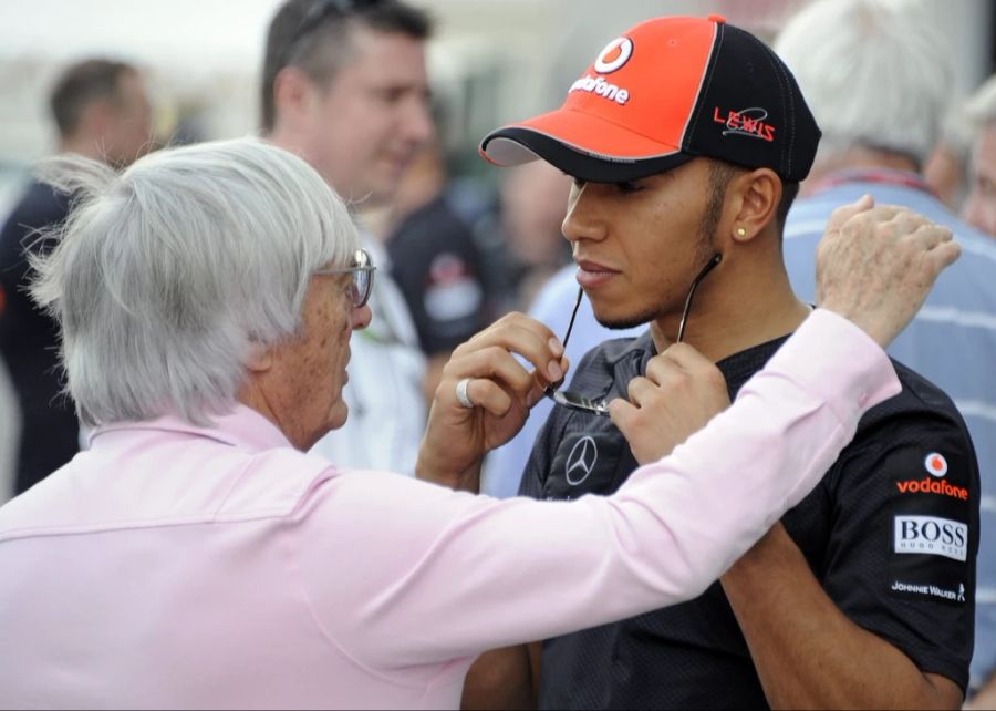 Lewis Hamilton Bernie Ecclestone