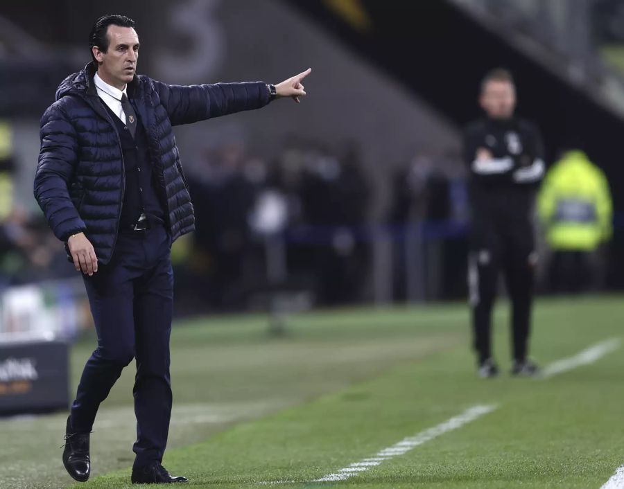 Villareal-Coach Unai Emery gibt im Endspiel die Richtung vor.