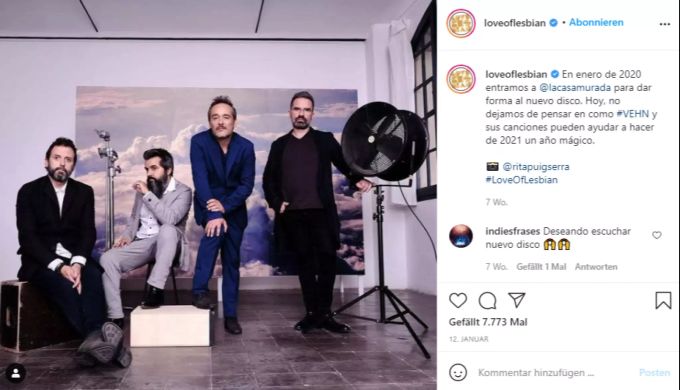 Die Indie Popband Love of Lesbian wurde in Barcelona für das erste Grosskonzert gebucht. Grosskonzert loveoflesbian Barcelona