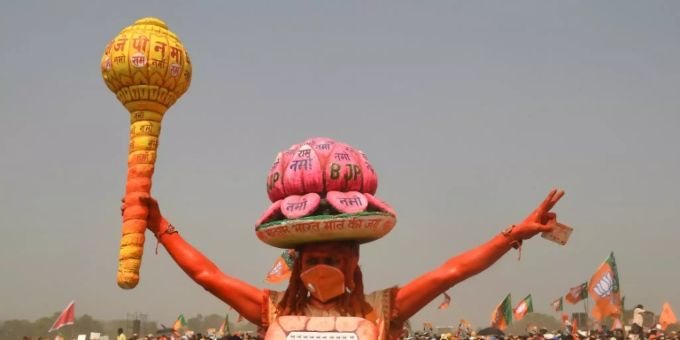 Kolkata - Hunderttausende Menschen bei Wahlkampfauftritt von Modi