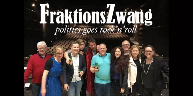 Die Berner Politband «Fraktionszwang» gibt es seit 2009. Sie schreiben und spielen Lieder über den Alltag von Politikerinnen und Politiker; Wahlkämpfe, Debatten im Parlament, oder eben den Corona-Notstand. Fraktionszwang