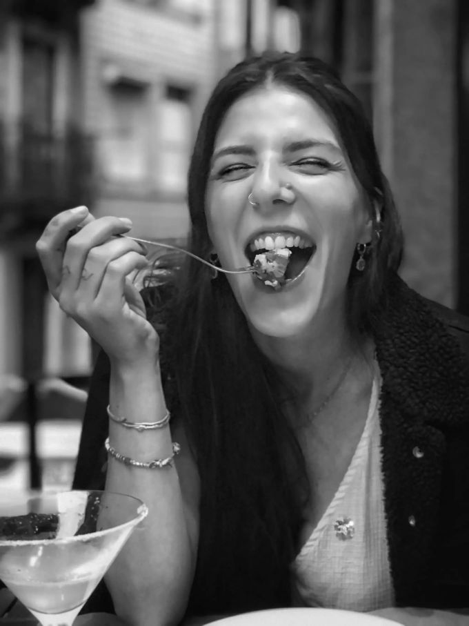 Margarida Carvalho bei ihrem ersten Restaurantbesuch seit Monaten. margarida