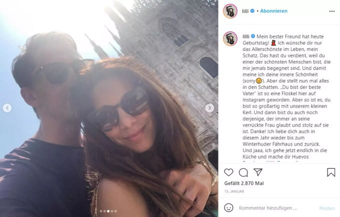 Lilli Hollunder und René Adler wurden im Mai zum ersten Mal Eltern. lilli Hollunder