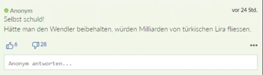Anonym hätte den Wendler lieber behalten.
