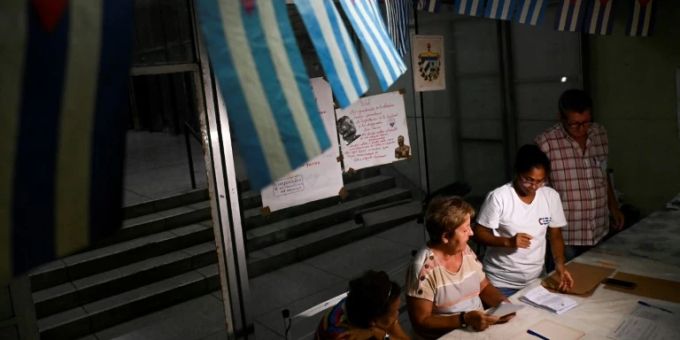 Wahllokal in Havanna Wahllokal in Havanna