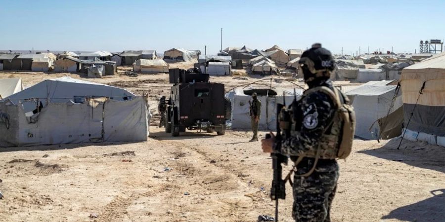 Kurdisches Lager, in dem mutmassliche IS-Mitglieder sitzen