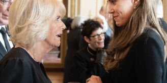 Camilla und Kate - Inniger Moment beim Lunch im Buckingham Palast Camilla und Kate - Inniger Moment beim Lunch im Buckingham Palast