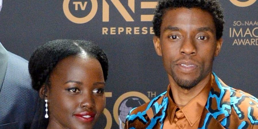 Lupita Nyong'o und Chadwick Boseman waren zusammen in «Black Panther» zu sehen.