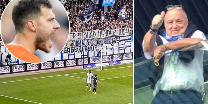 Fan-Aktion - FCL-Präsi Wolf & Goalie Müller stellen sich gegen Alpstaeg