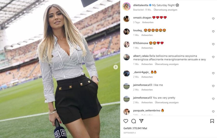 Diletta Leotta Instagram DAZN