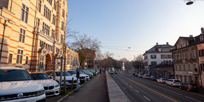 Der Hirschengraben und das Niederdorf in Zürich. Der Hirschengraben und das Niederdorf in Zürich.