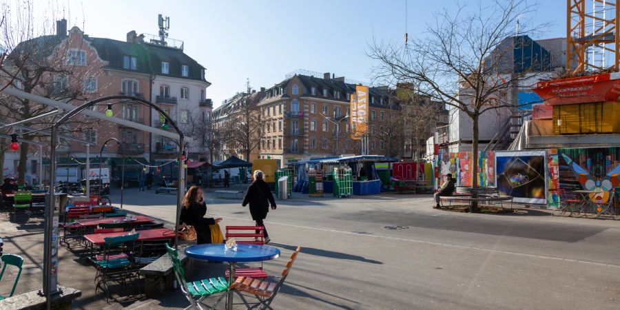 Der Wipkingerplatz in Zürich.