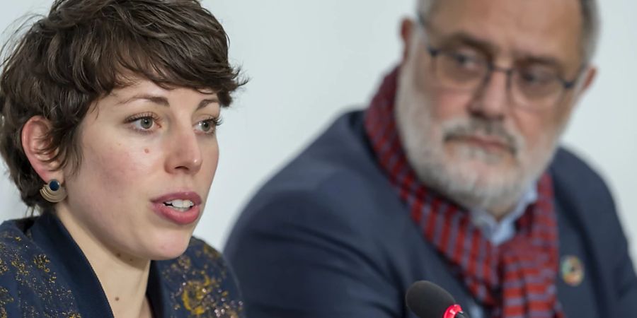 Lisa Mazzone (Grüne) und Carlo Sommaruga (SP) kandidieren bei den eidgenössischen Wahlen im Oktober 2023 erneut für die beiden Sitze des Kantons Genf im Ständerat. (Archivbild)