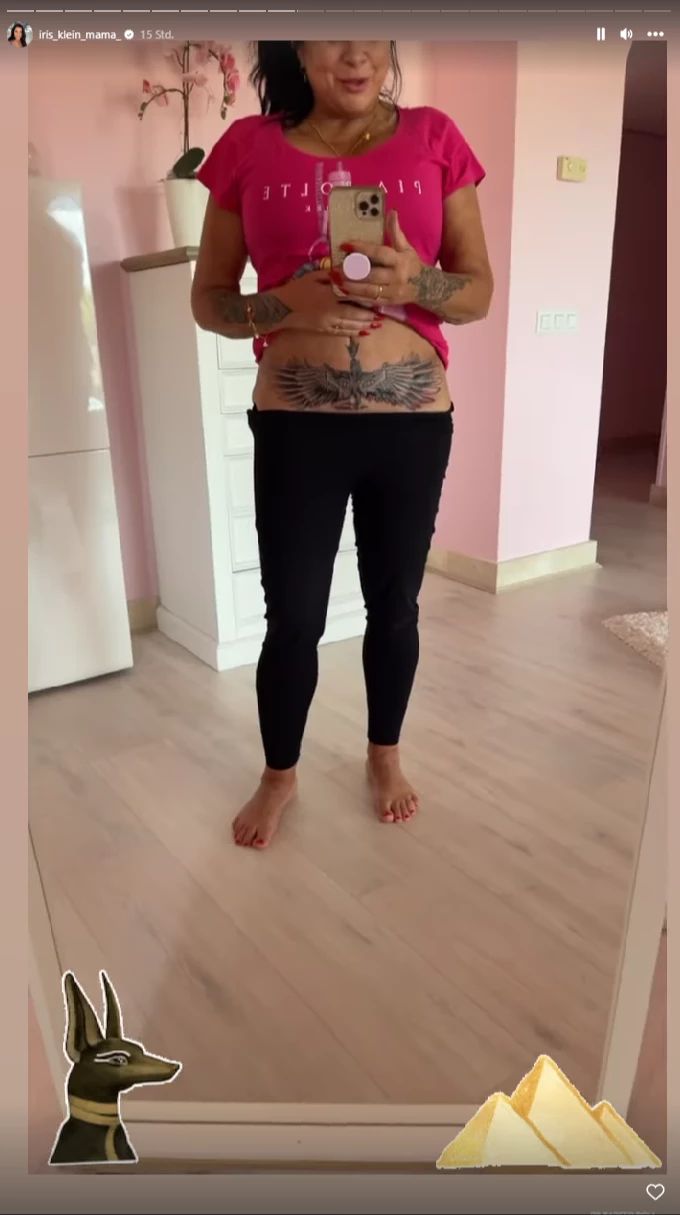 Ach ja, Iris hat auch ein neues Tattoo. Iris Klein Daniela Katzenberger