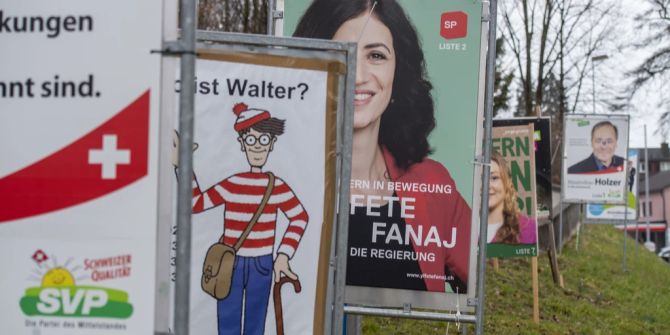 Wahlplakate in Luzern