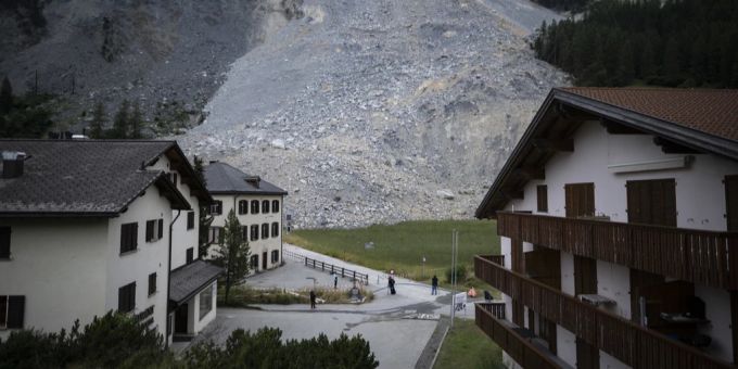 Der Felssturz in Brienz. brienz