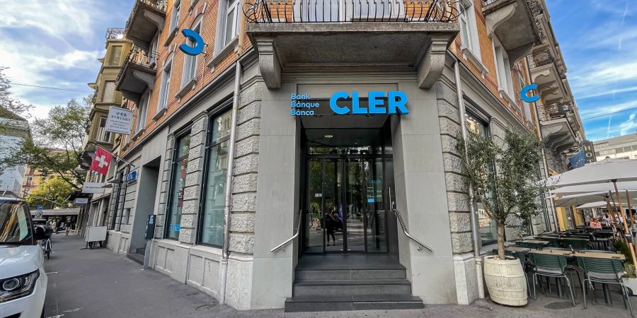 Die Bank Cler bei der Frankenstrasse in der Stadt Luzern.