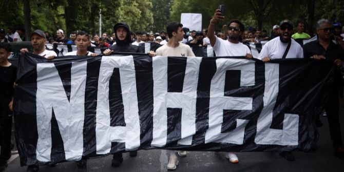 Nanterre Protest Polizei