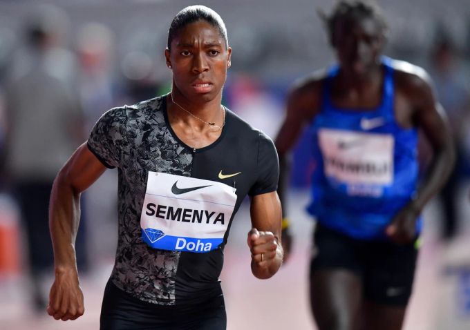 Caster Semenya beim Diamond-League-Meeting in Doha 2019. Caster Semenya
