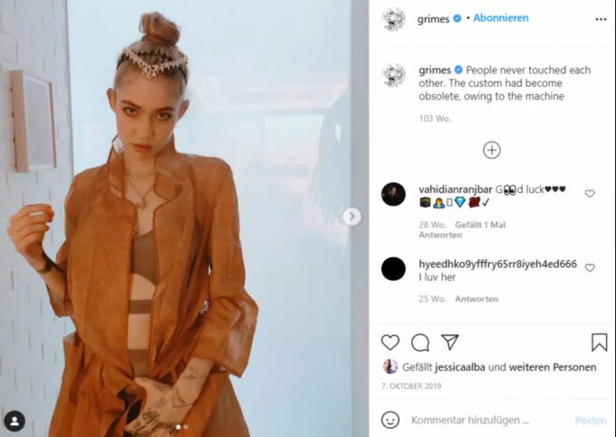 Elon Musks Ex-Flamme will eine lesbische Kommune auf einem der Jupitermonde errichten. Grimes Elon Musk