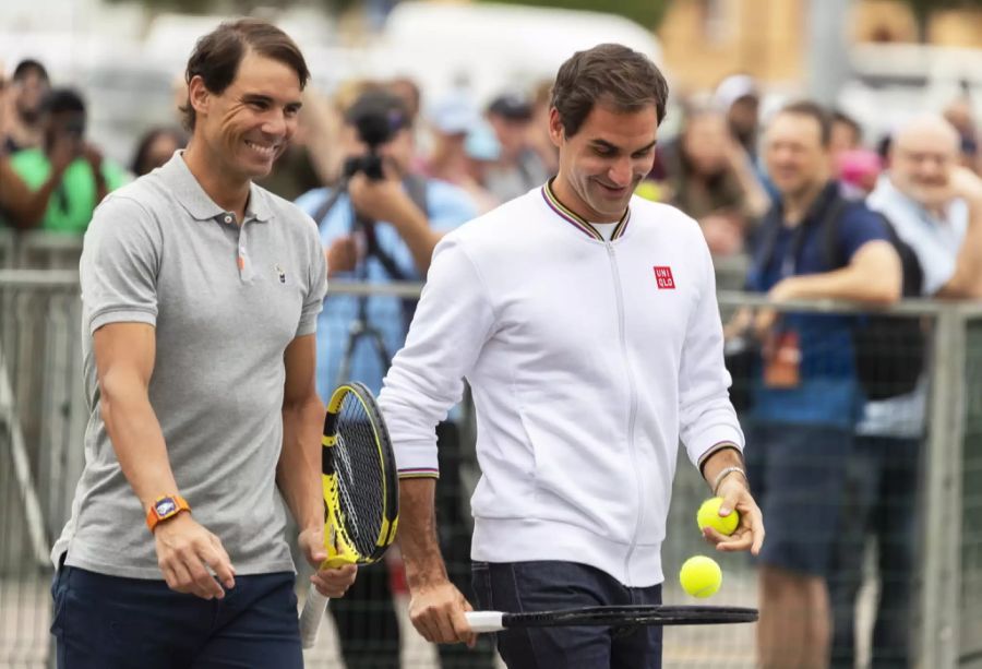 Rafael Nadal und Roger Federer könnten bald vom Thron gestossen werden.