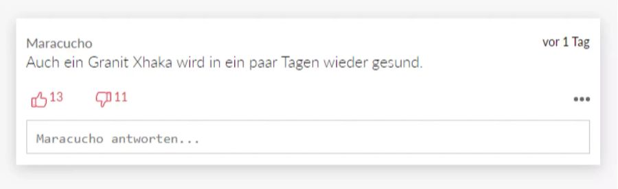 Wenig Sorgen macht sich User Maracucho.