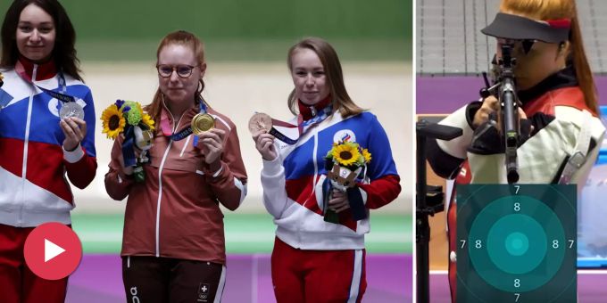 Elfte Medaille - Mit diesem Schuss holt sich Nina Christen Olympiagold