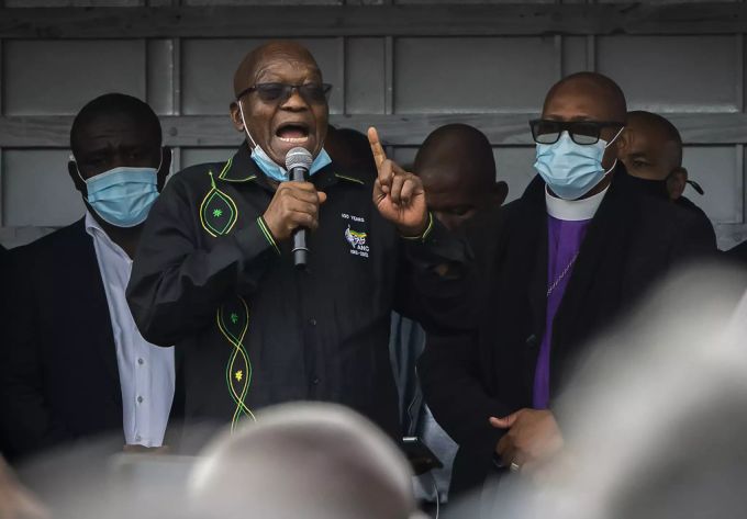 Der ehemalige Präsident Südafrikas, Jacob Zuma sitzt aktuell eine Haftstrafe ab. Jacob Zuma