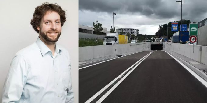 Projektleiter Armin Rauchenstein im Gespräch über den neuen Tunnel Neuhof in Lenzburg. Tunnel Neuhof Lenzburg Rauchenstein