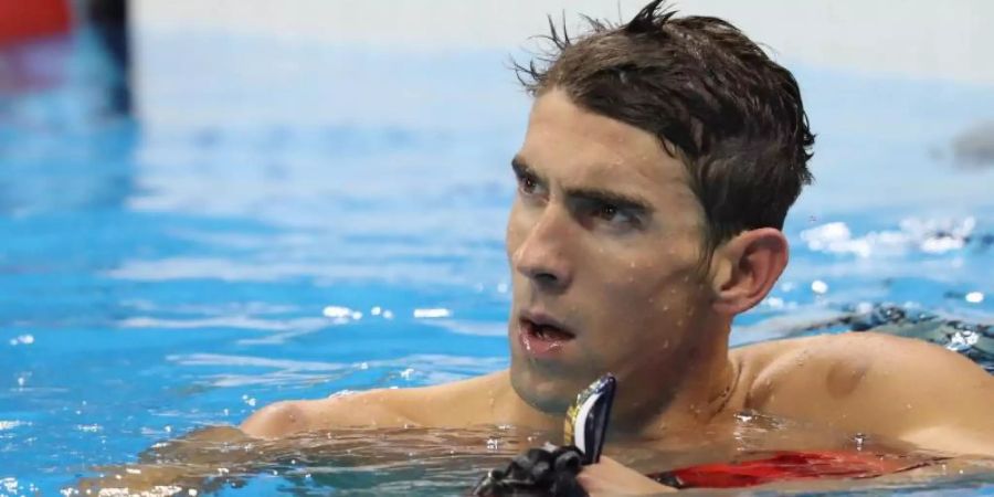 US-Star Michael Phelps hatte in seiner Karriere 23 Mal Olympia-Gold gewonnen. Foto: Esteban Biba/EFE/EPA/dpa