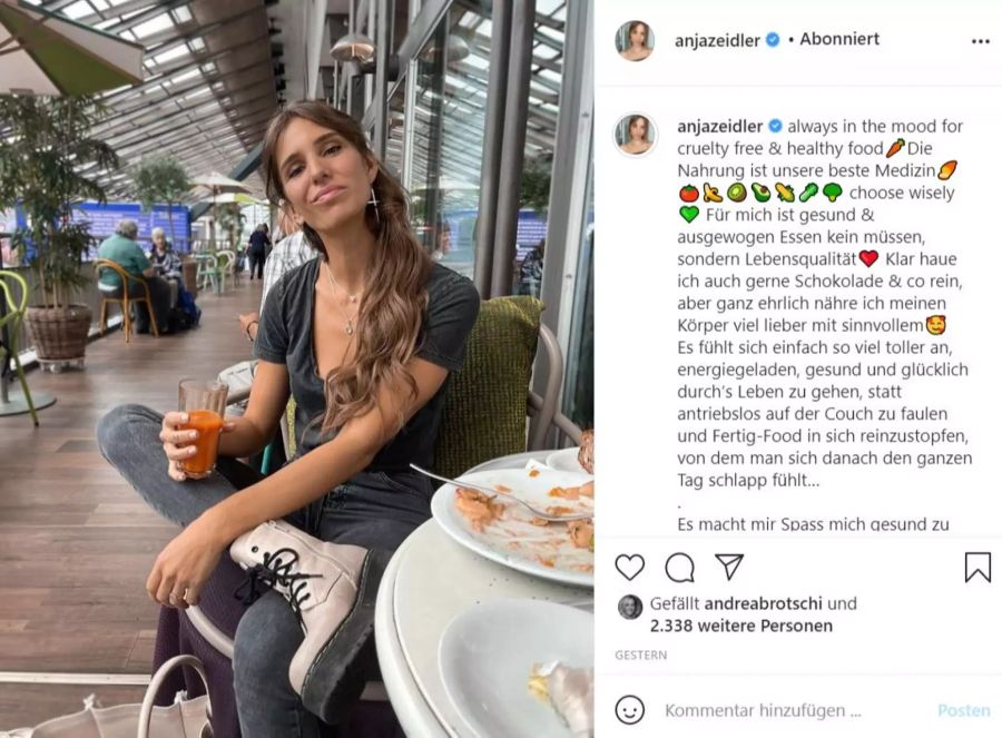 Anja Zeidler ist Influencerin und hat mehr als 260'000 Follower auf Instagram.