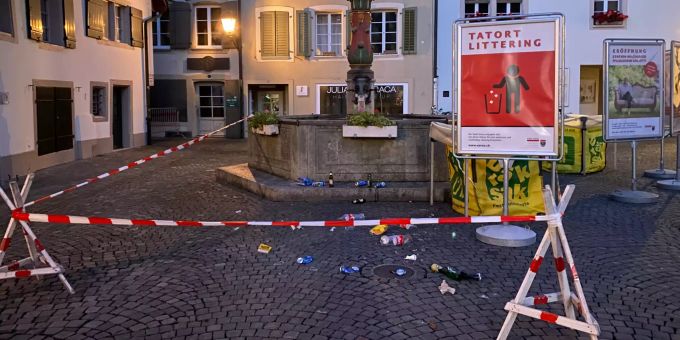 Littering-Aktion am «Clean up day 2021» in Aarau