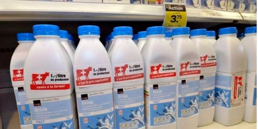 Milch aus Schweizer Tierhaltung.