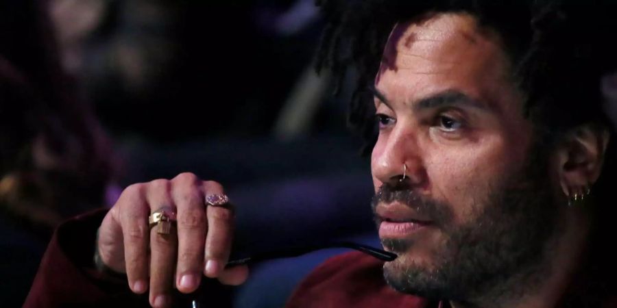 Sänger Lenny Kravitz während einer Victoria's Secret Fashion Show.