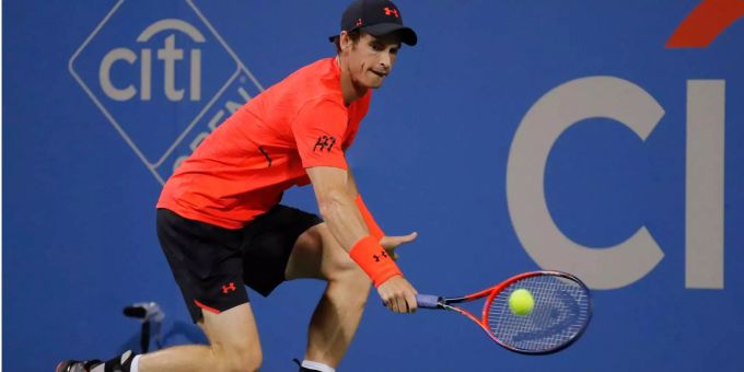 Andy Murray beim ATP-Turnier in Washington. Andy Murray beim ATP-Turnier in Washington.