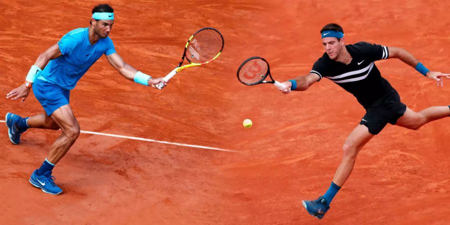 Rafael Nadal steigerte sich im Verlauf des Halbfinal-Matches gegen Juan Martin Del Potro.