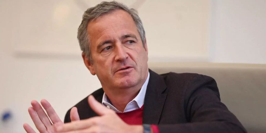 Frank Mastiaux gestikuliert.