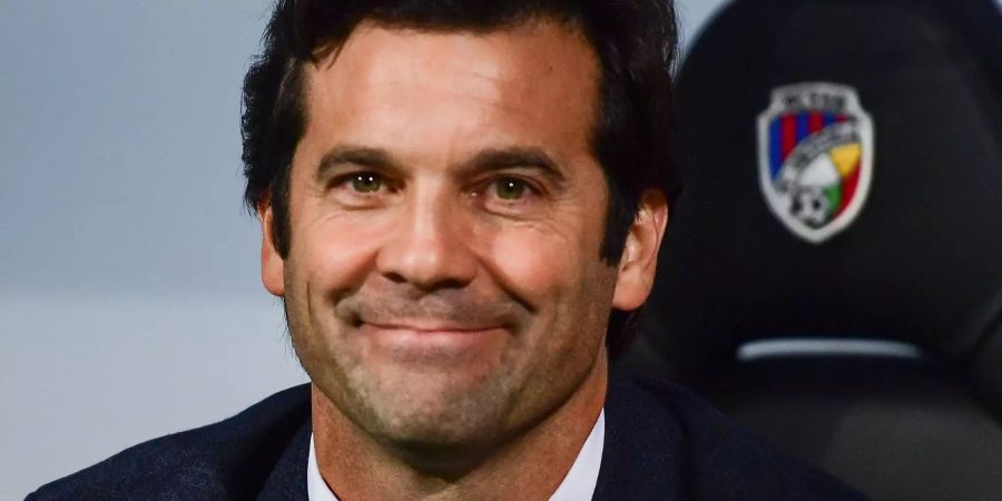 Santiago Solari während des Champions-League-Spiels von Real Madrid gegen Viktoria Pilsen.