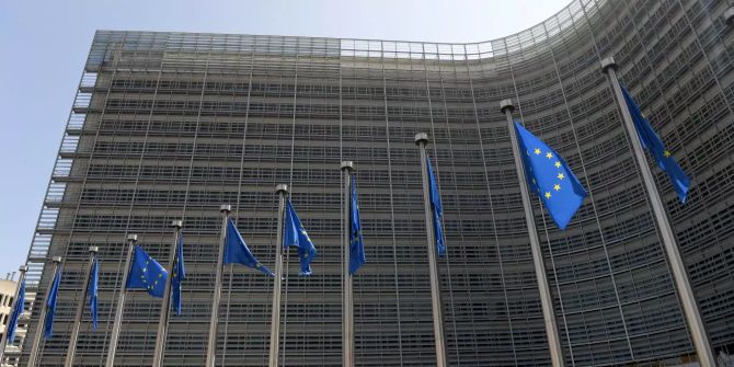 Ein Blick auf das Berlaymont-Gebäude, dem Sitz der EU-Kommission.