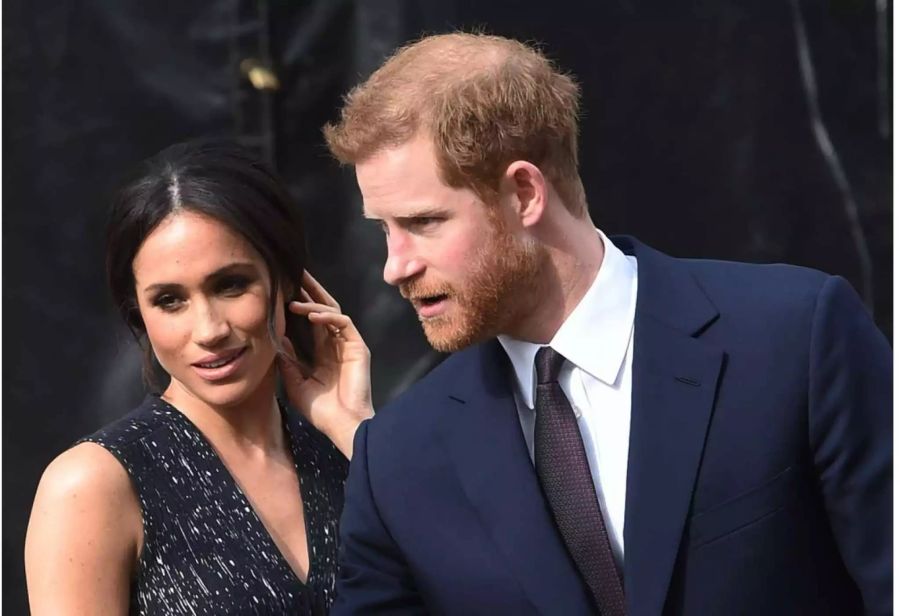 Prinz Harry und Meghan Markle im April in London.