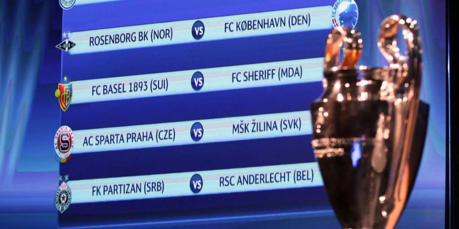 Neue Anspielzeiten für die Champions League Teilnehmer.